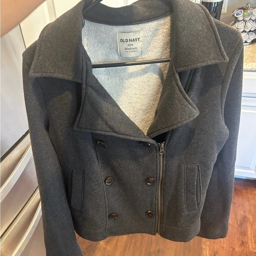 Women Old Navy coat jacket Medium Gray